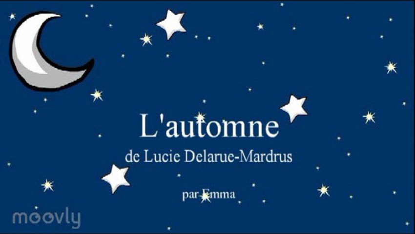 Dessin Poesie L'automne Lucie Delarue Mardrus L'automne de Lucie Delarue-Mardrus - Cycle-2 Éducatif